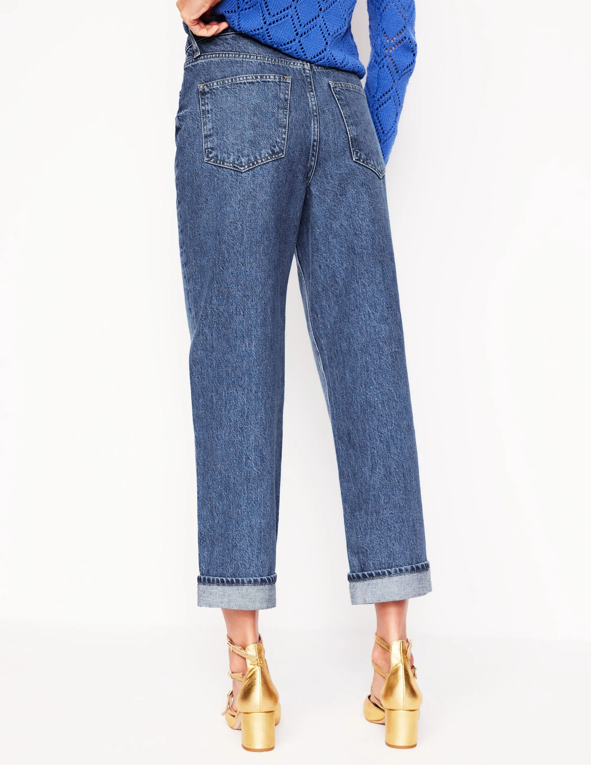 Mid Rise Relaxed Jeans-Mid Vintage custom fit
