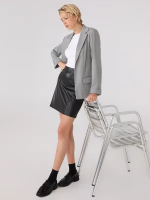 Mini Faux Leather Skirt natural airy