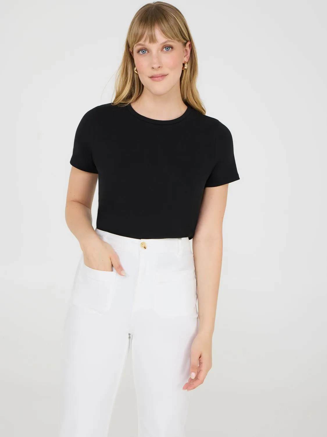 Mini Ribbed T-Shirt Light Layers