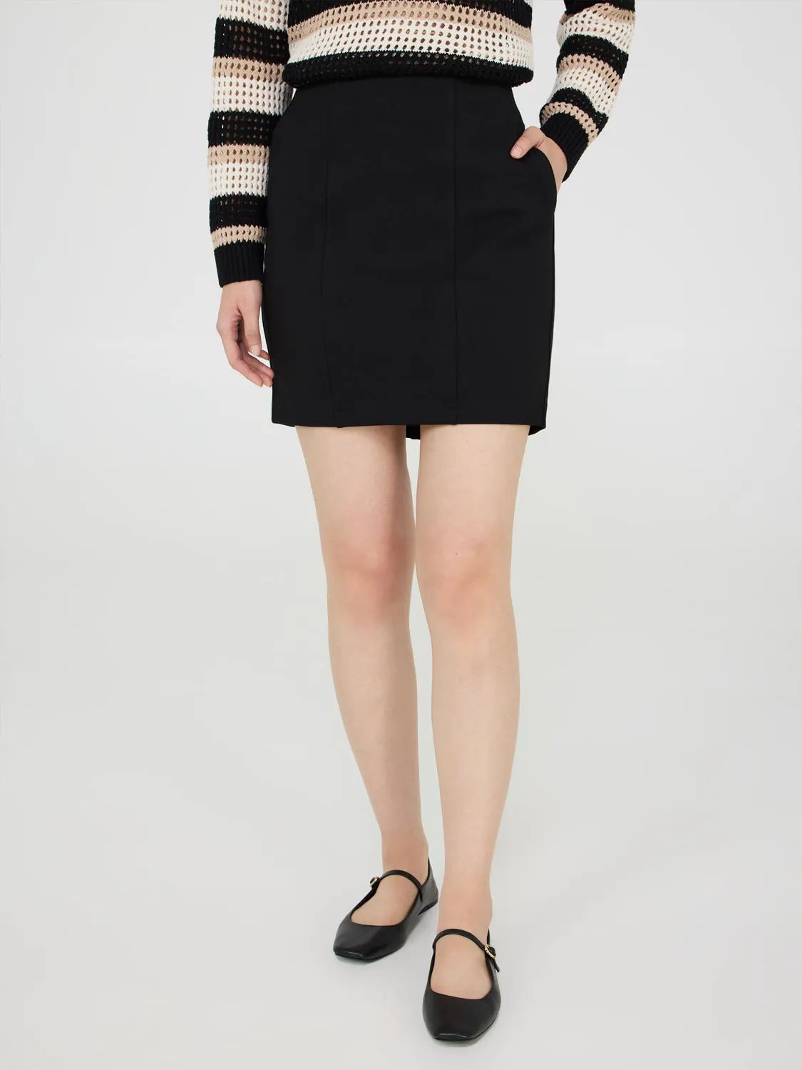 Mini Skirt With Seam Details artsy vibe
