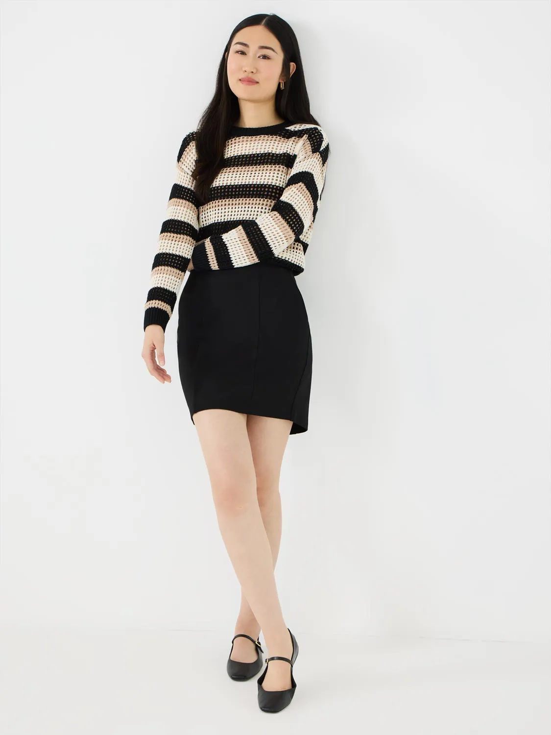 Mini Skirt With Seam Details unique design