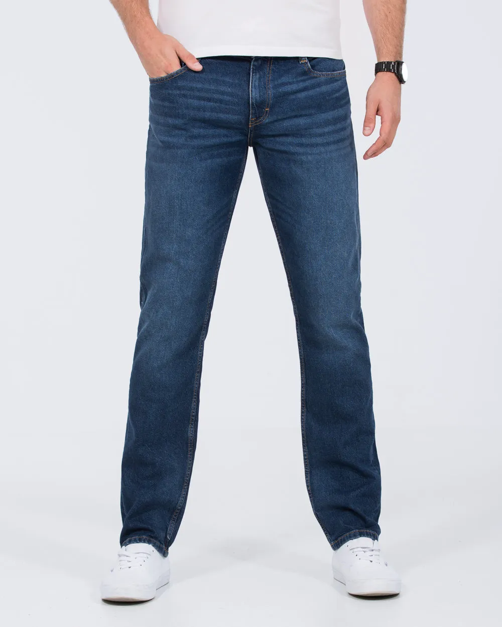 Mustang Denver Straight Fit Tall Jeans (denim blue) durable versatile