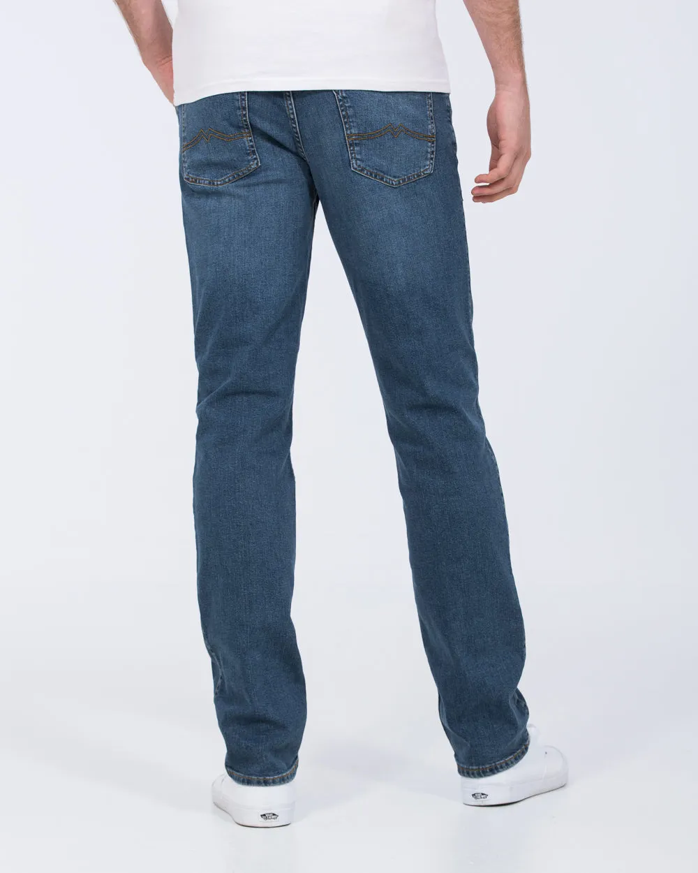 Mustang Tramper Straight Fit Tall Jeans (mid wash) commute ready