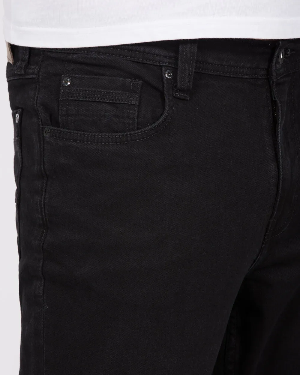 Mustang Washington Straight Fit Tall Jeans (black) simple style