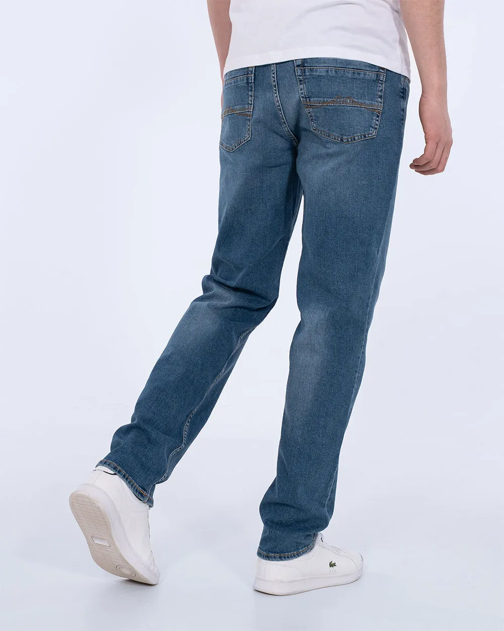Mustang Washington Straight Fit Tall Jeans (mid wash) elastic ease