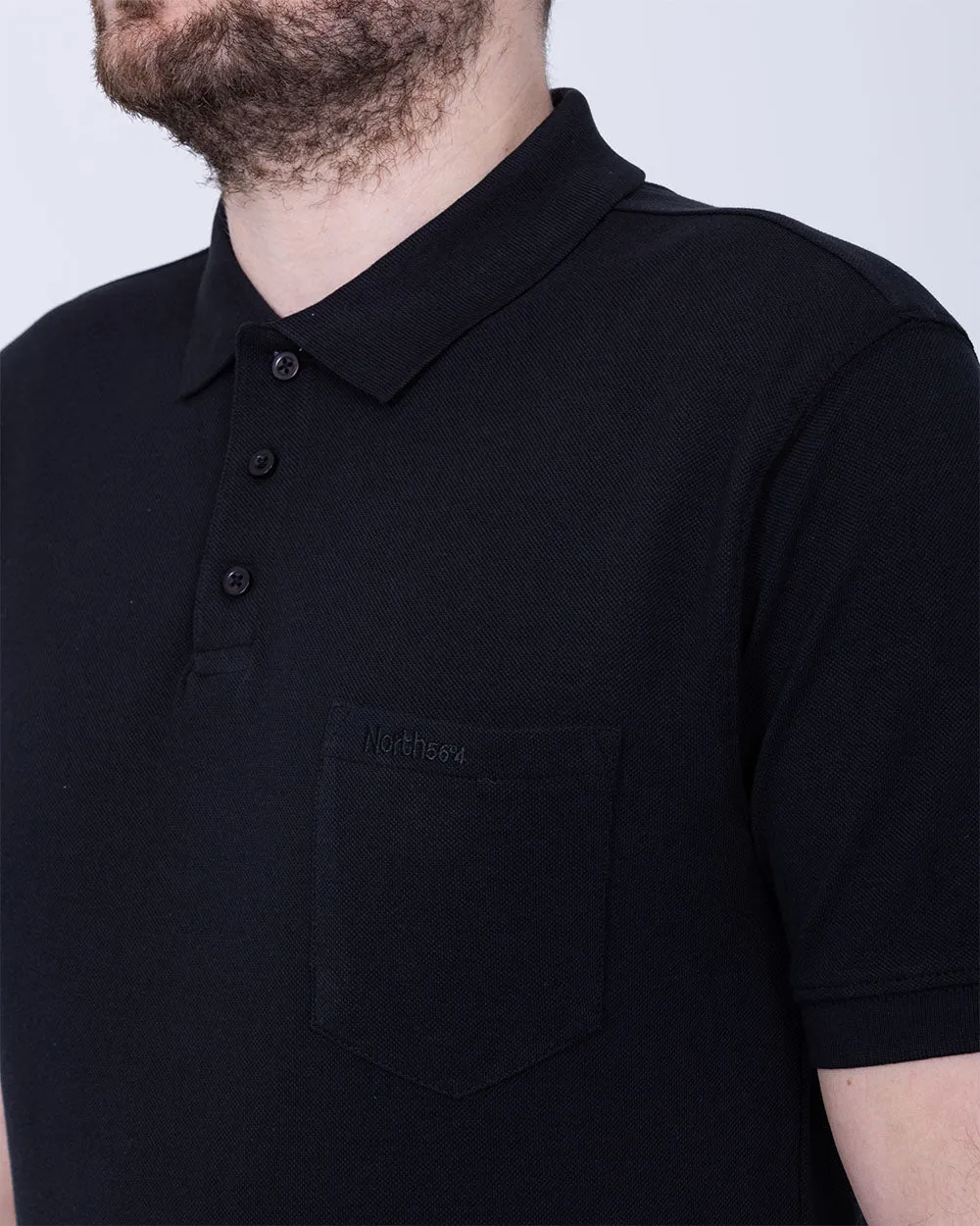 North 56 Regular Fit Tall Polo Shirt (black) tailored ease