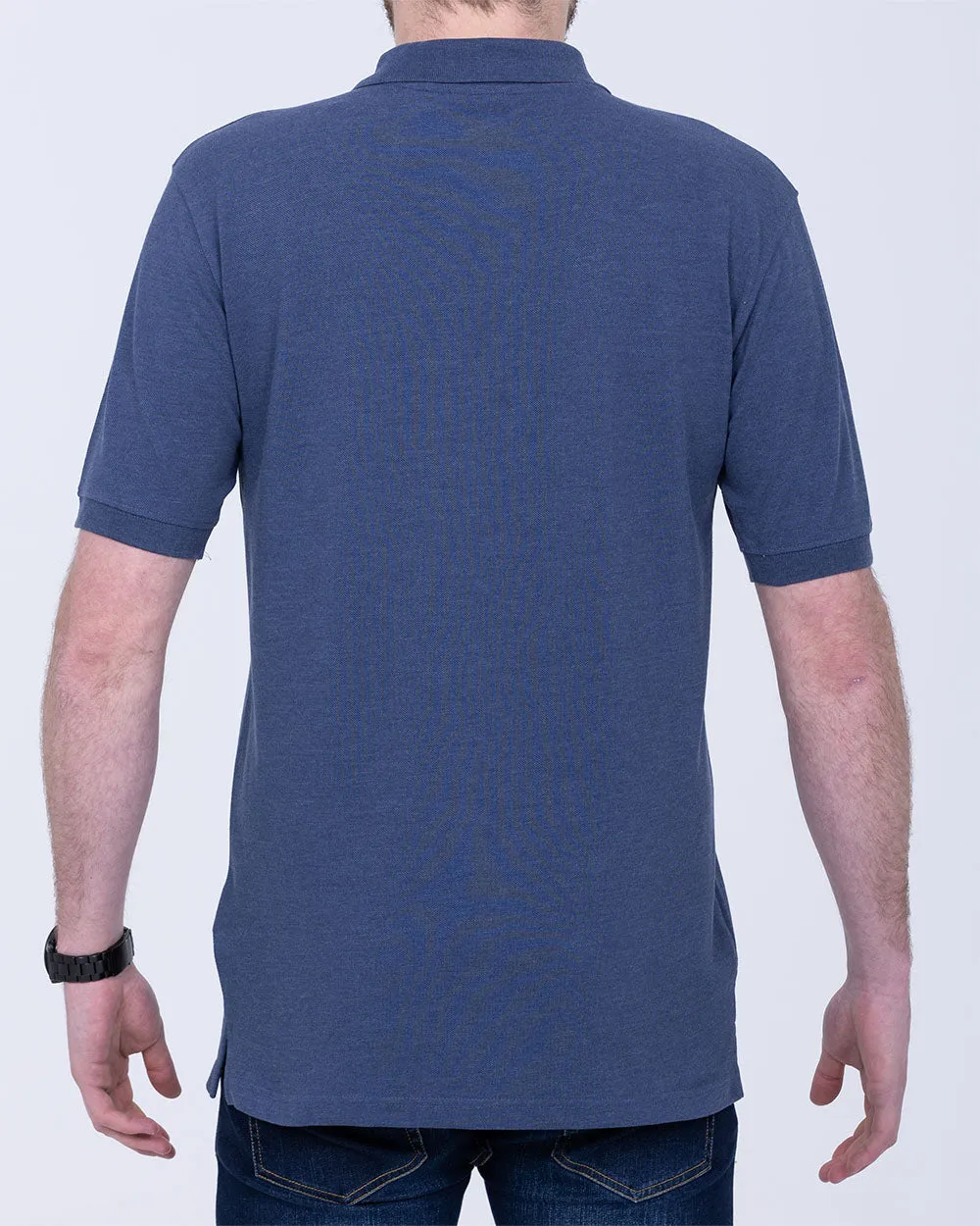 North 56 Regular Fit Tall Polo Shirt (blue melange) refined mood
