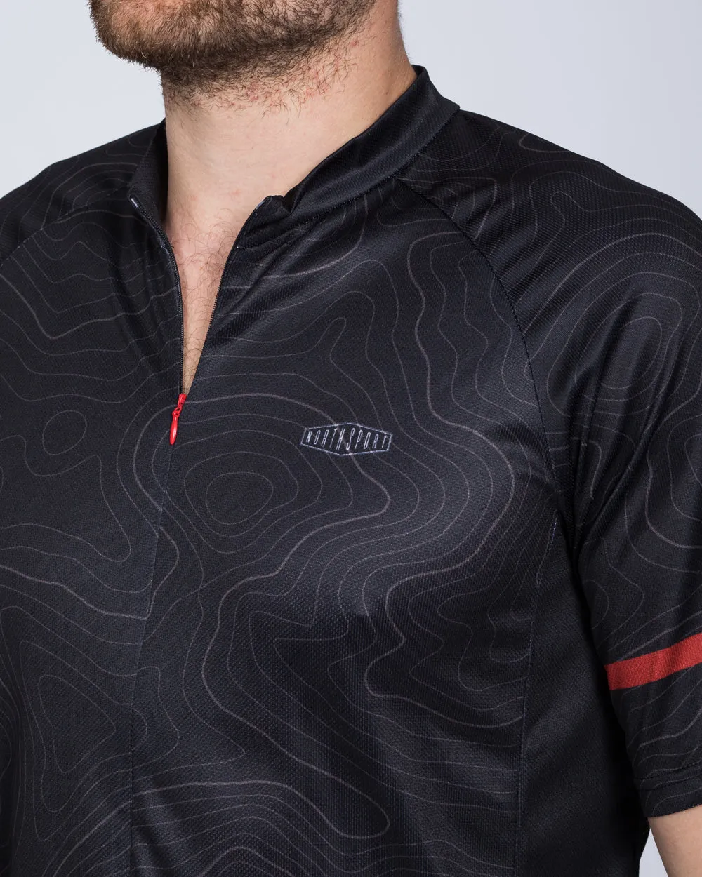 North 56 Tall Cycling Top (black/red) sporty edge
