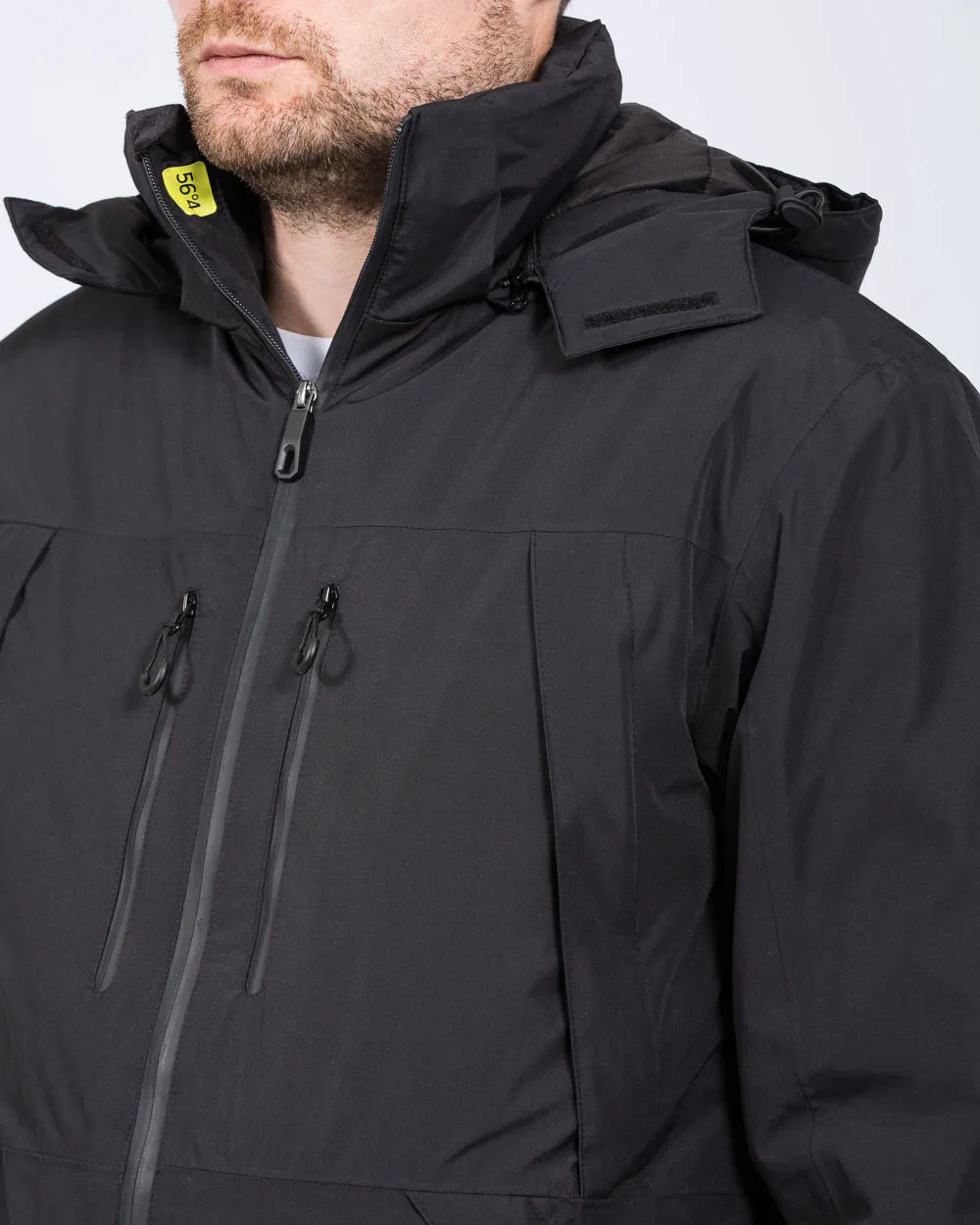 North 56 Tech Air Tall Waterproof Ski Jacket (black) anytime weatherwear