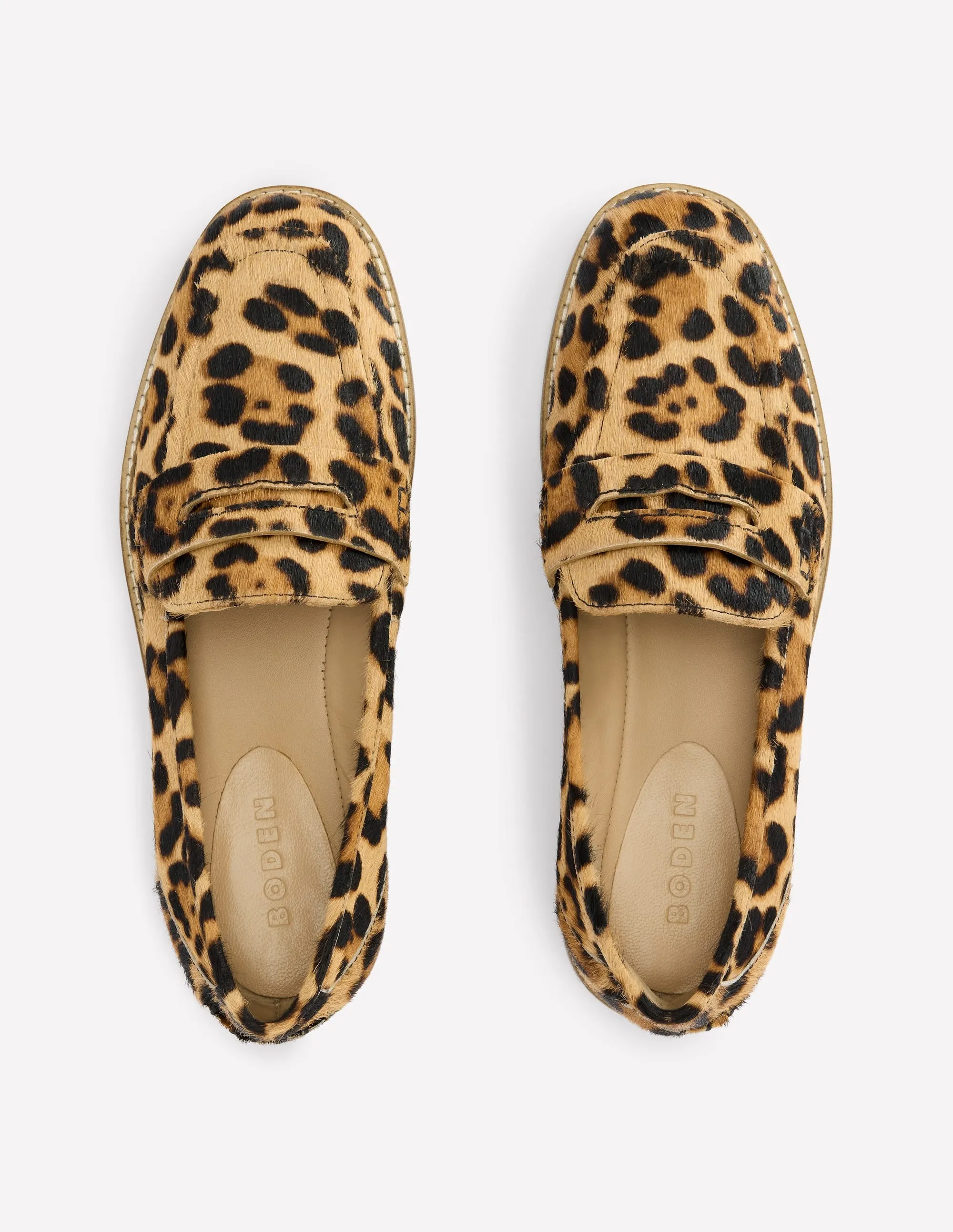 Nya Penny Loafers-Classic Leopard Comfort support