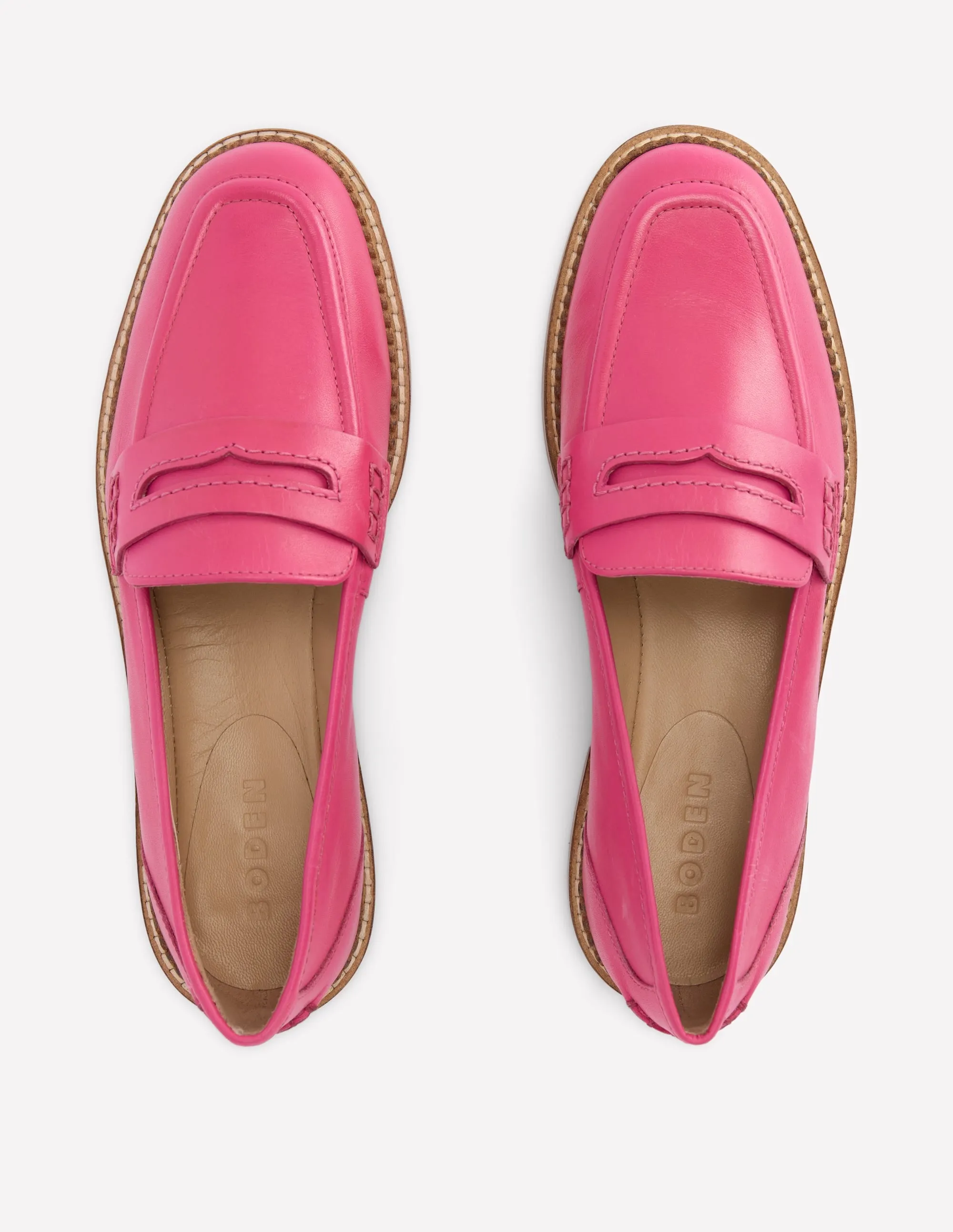 Nya Penny Loafers-Pink Soft upper