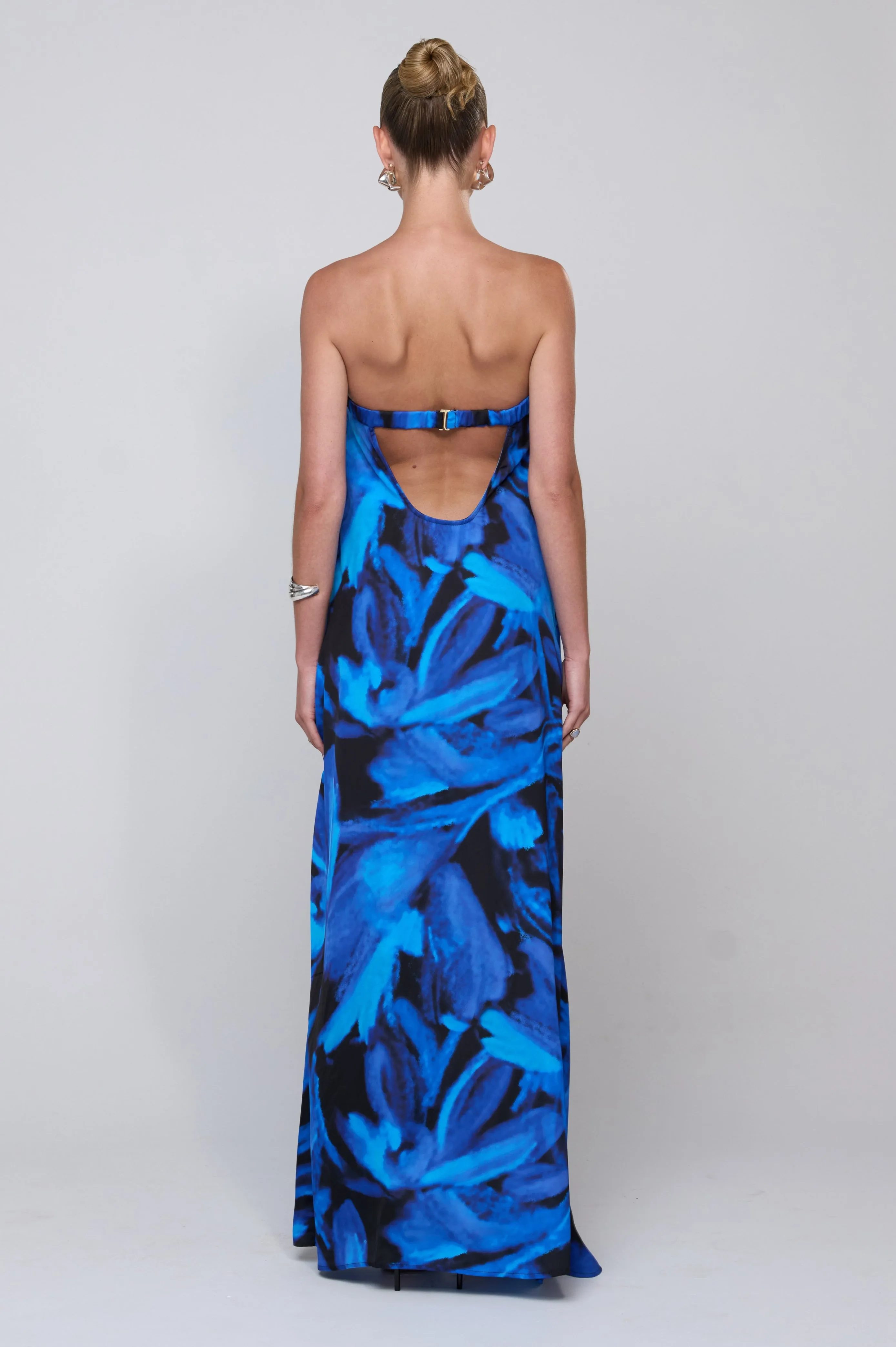 Ophelia Maxi Dress in Lagoon sunset colors