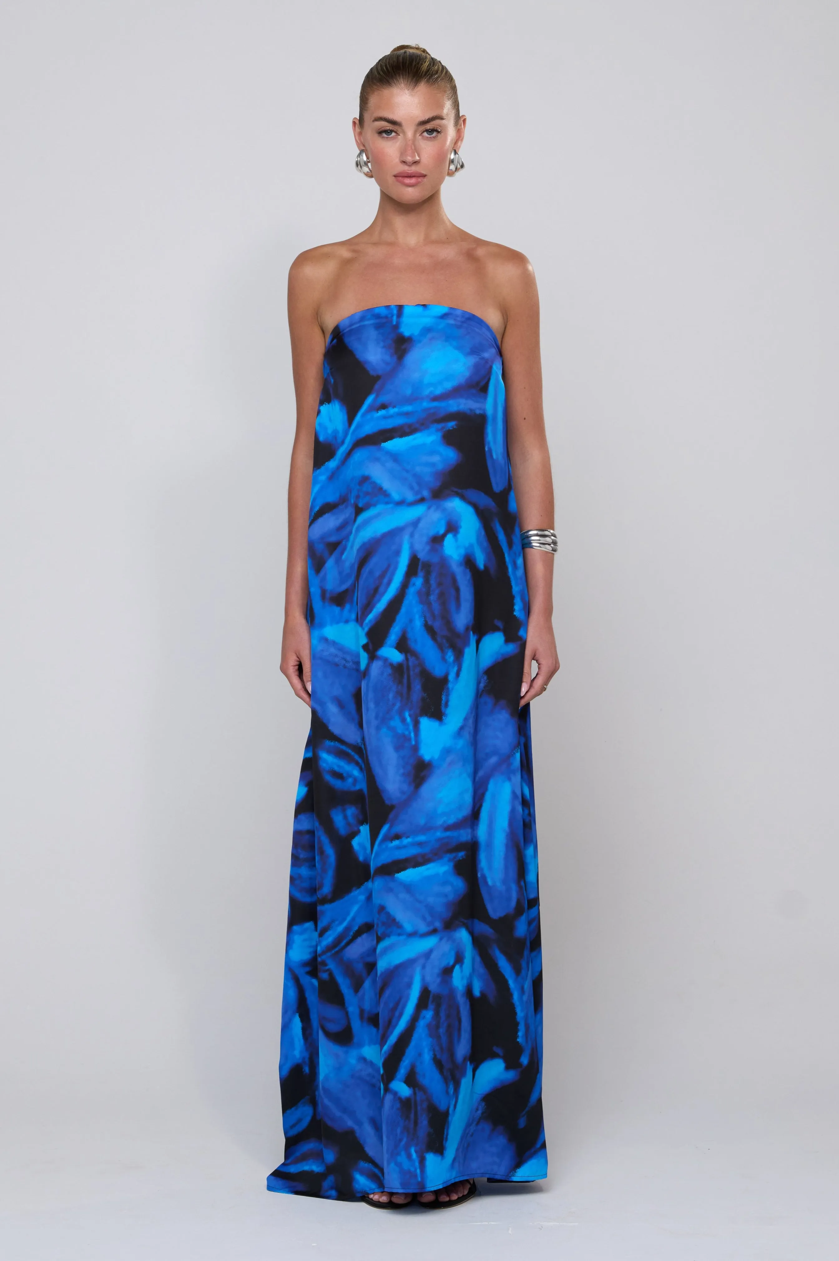 Ophelia Maxi Dress in Lagoon romantic breeze
