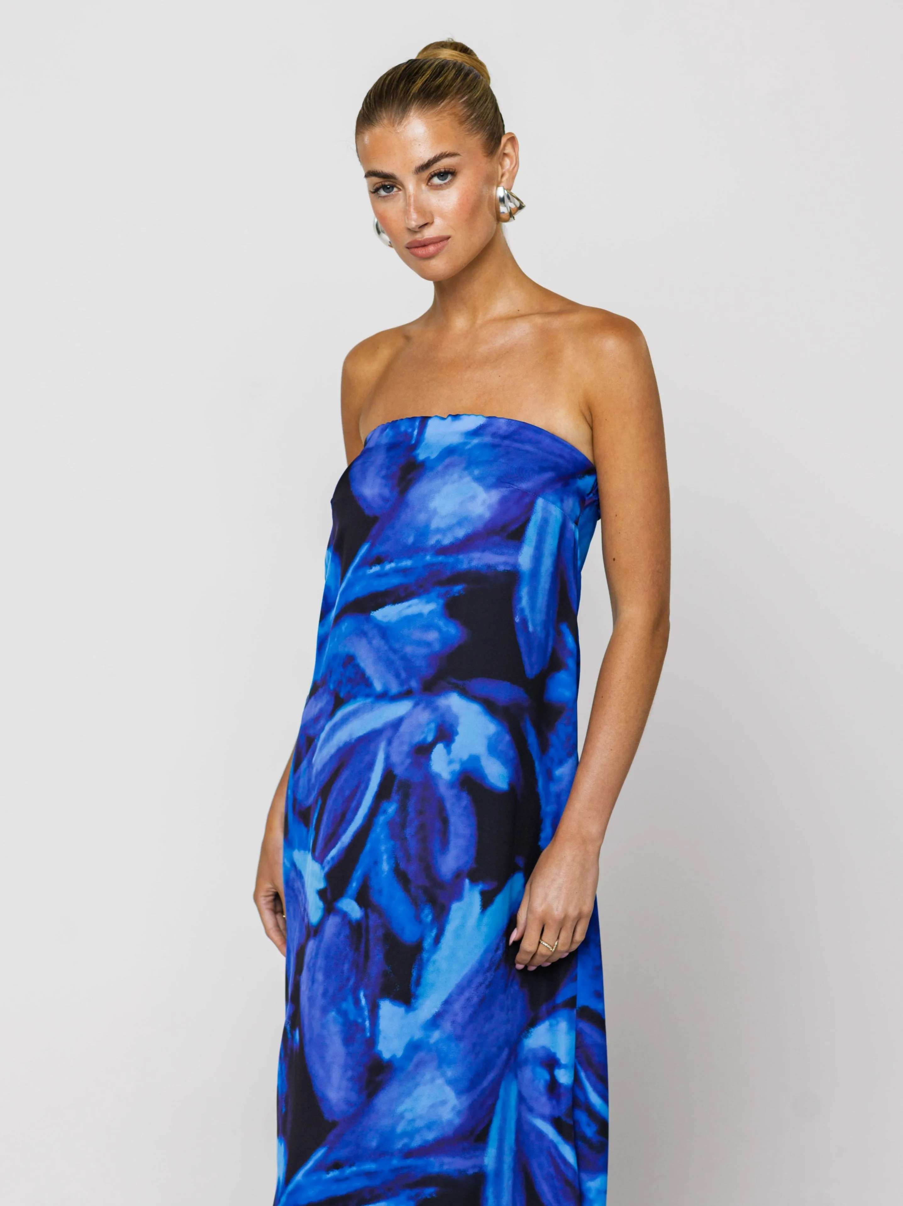 Ophelia Maxi Dress in Lagoon soft layers