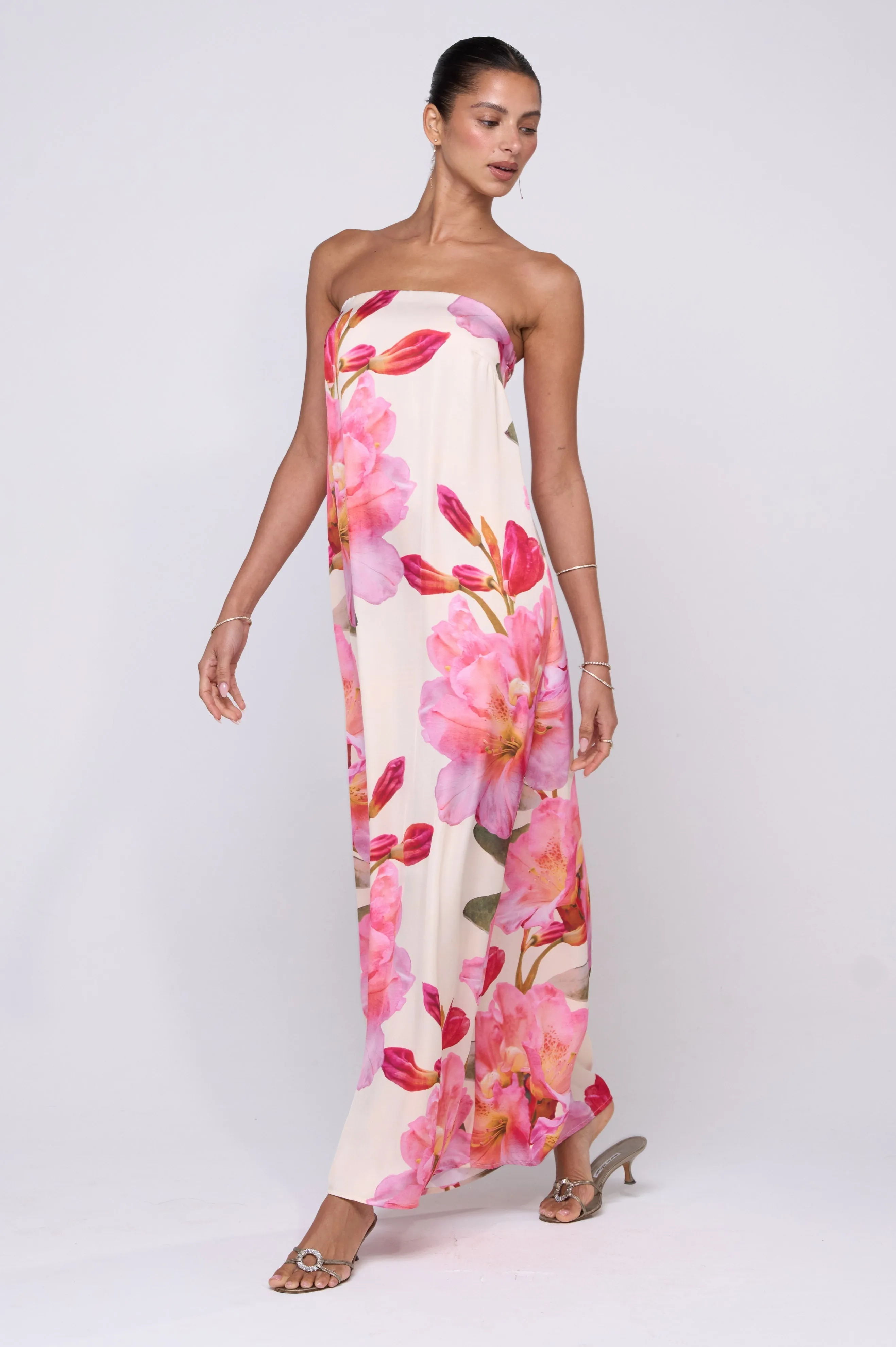 Ophelia Maxi Dress in Lily gentle touch