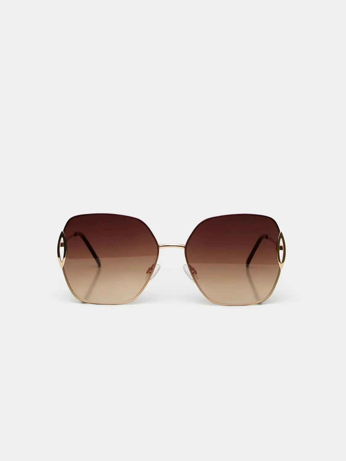 Oversized Frameless Sunglasses sporty frame
