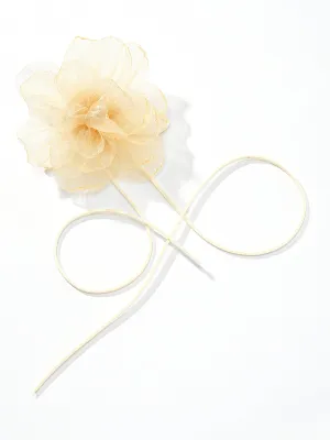 Oversized Organza Flower Choker sun safe