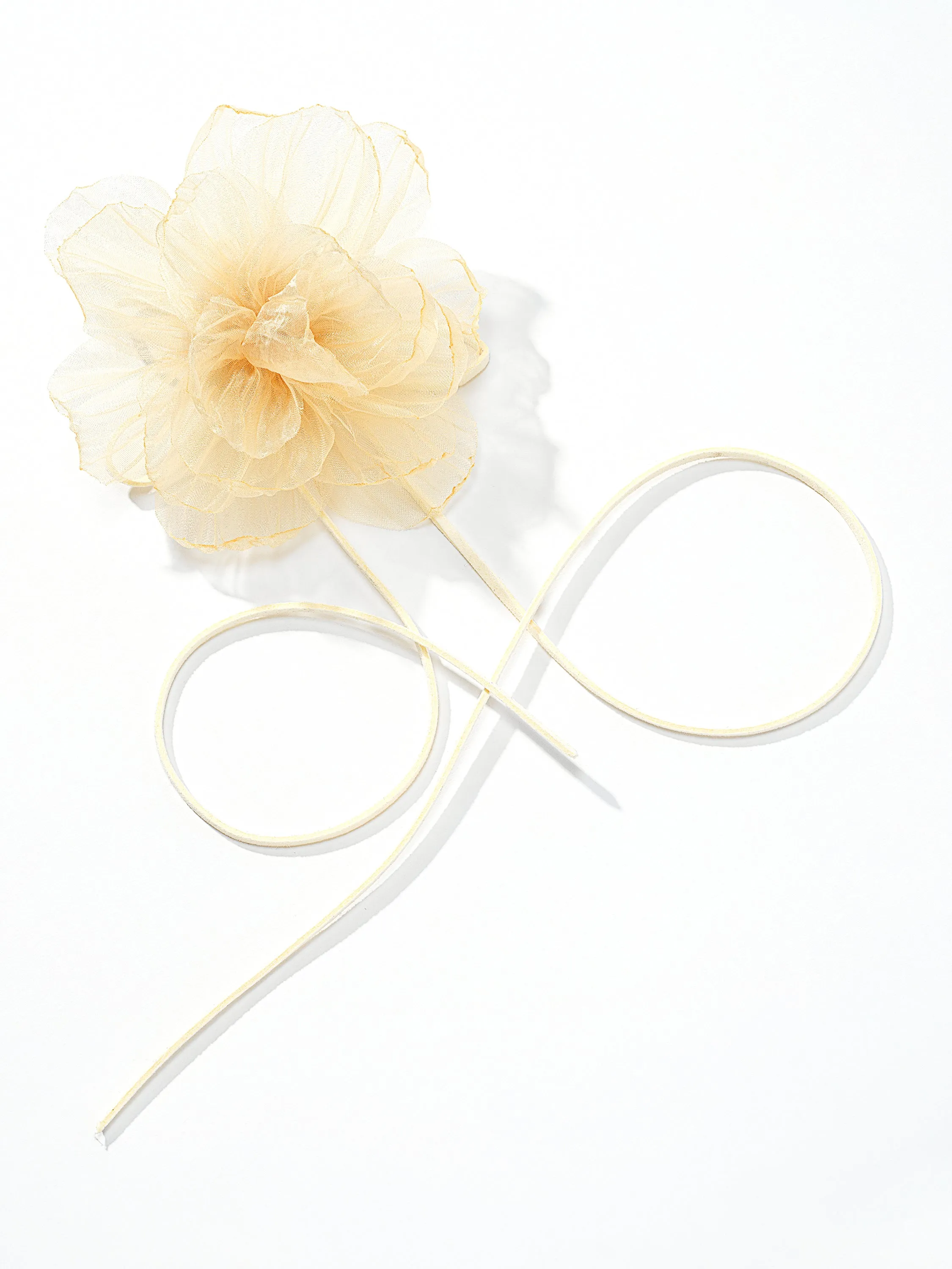 Oversized Organza Flower Choker sporty spirit