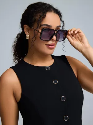 Oversized Square Frame Sunglasses weekend style
