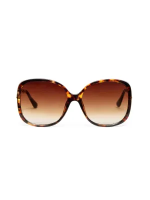 Oversized Tortoise Shell Frame Sunglasses bold design
