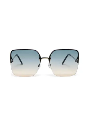 Oversized Translucent Blue Sunglasses sunny days