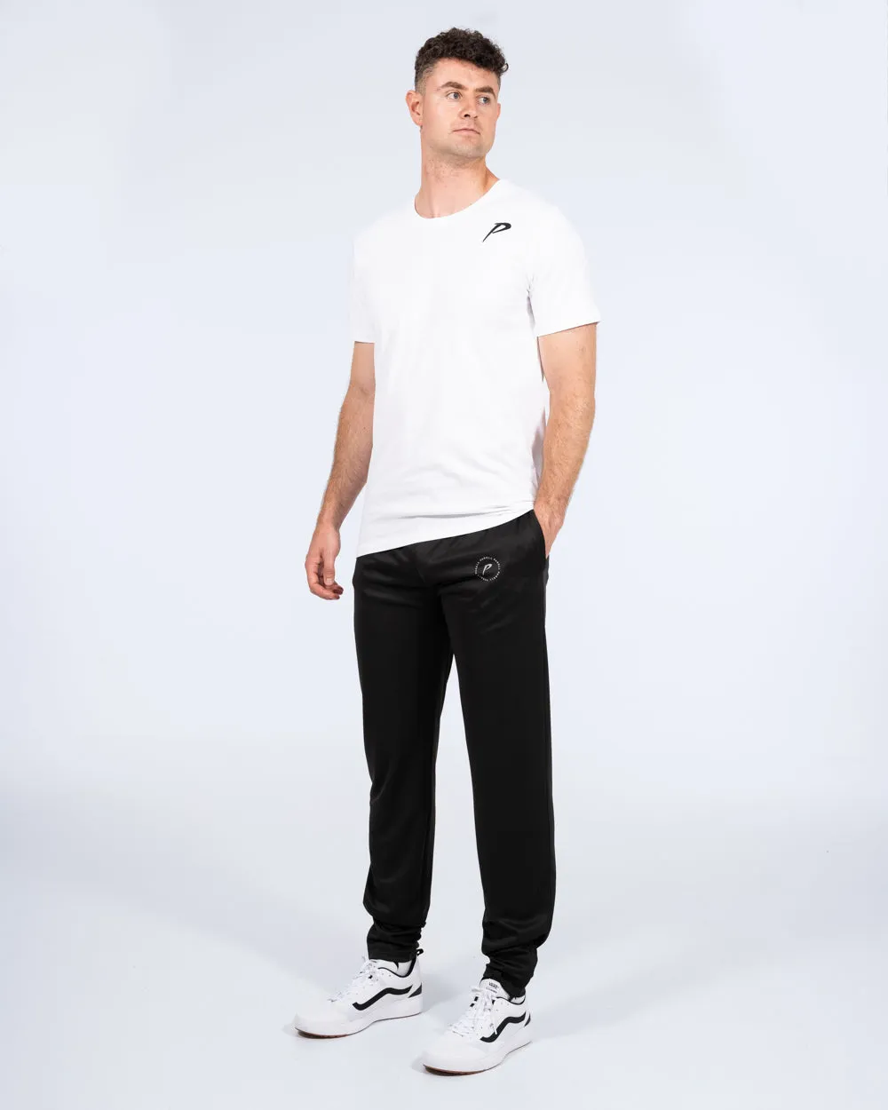 Parell Evolve Tall Panel Tracksuit Bottoms (black/grey) stretch good
