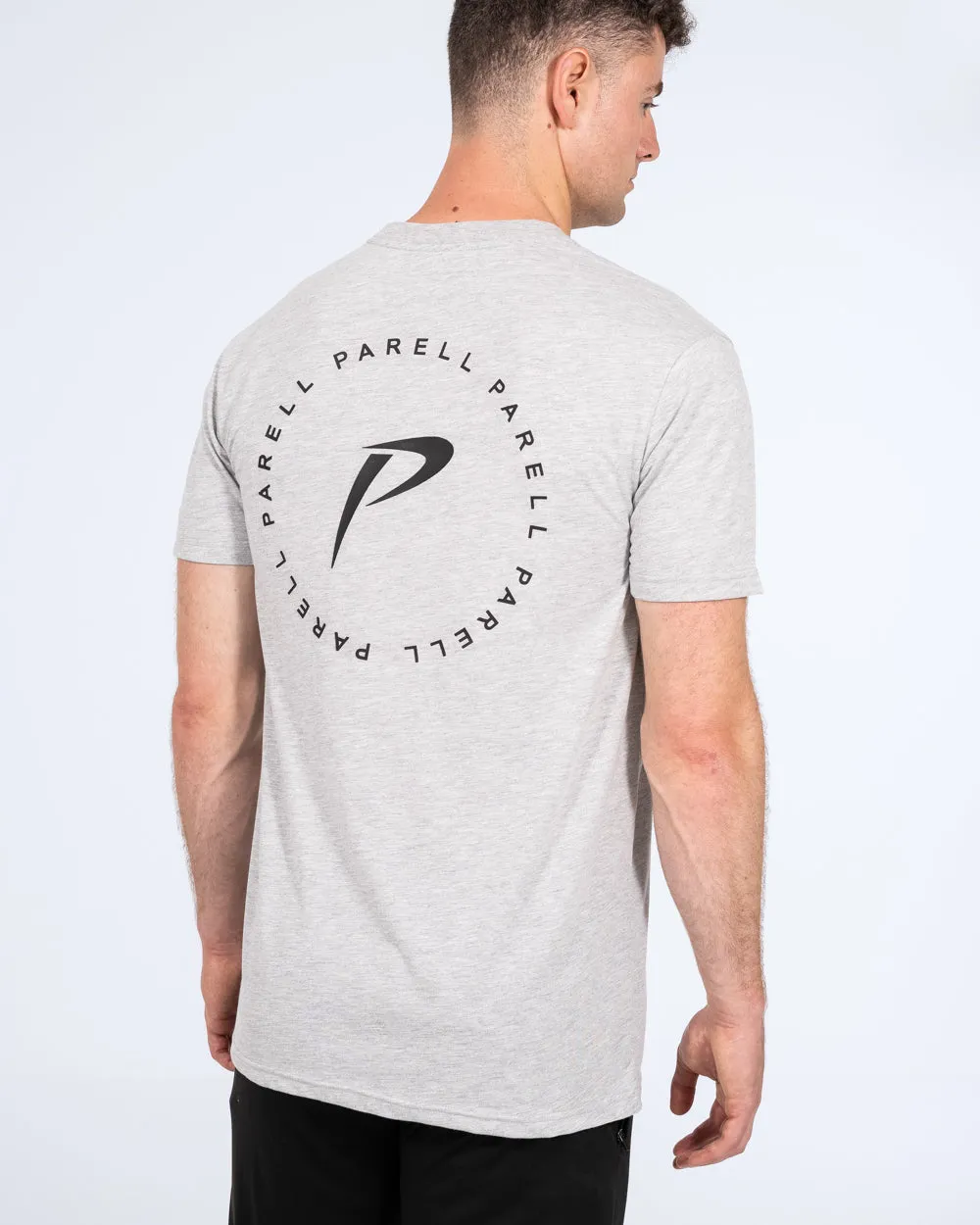 Parell Evolve Tall Printed T-Shirt (grey marl) lover fit