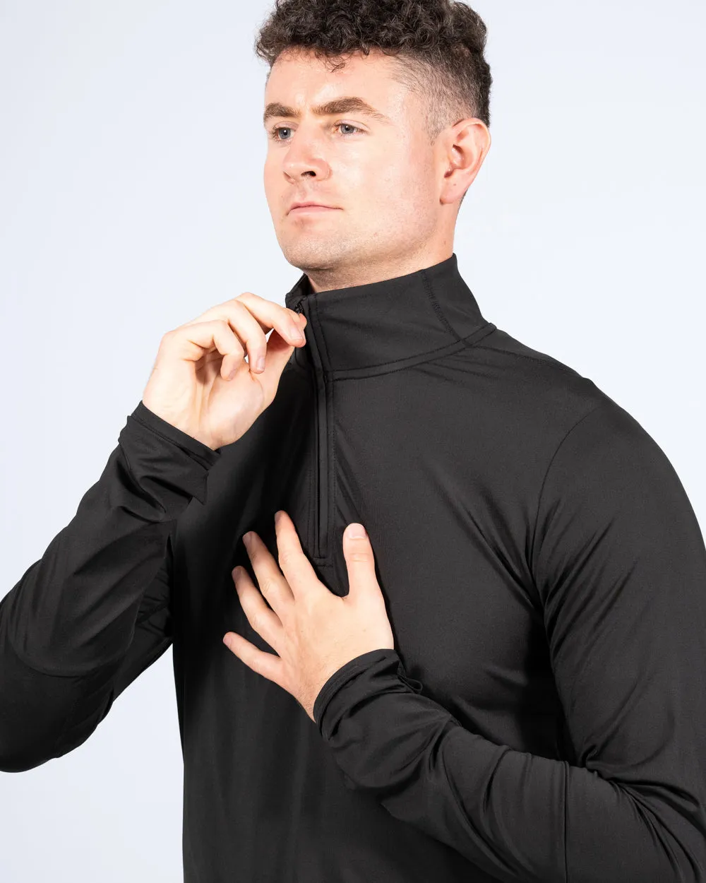 Parell Evolve Tall Quarter Zip Training Top (black) light comfort