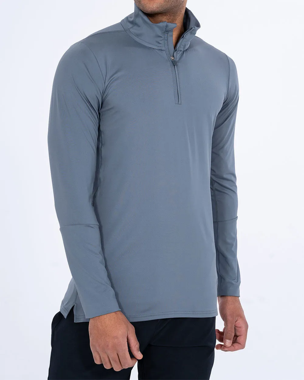 Parell Evolve Tall Quarter Zip Training Top (titanium blue) layering need
