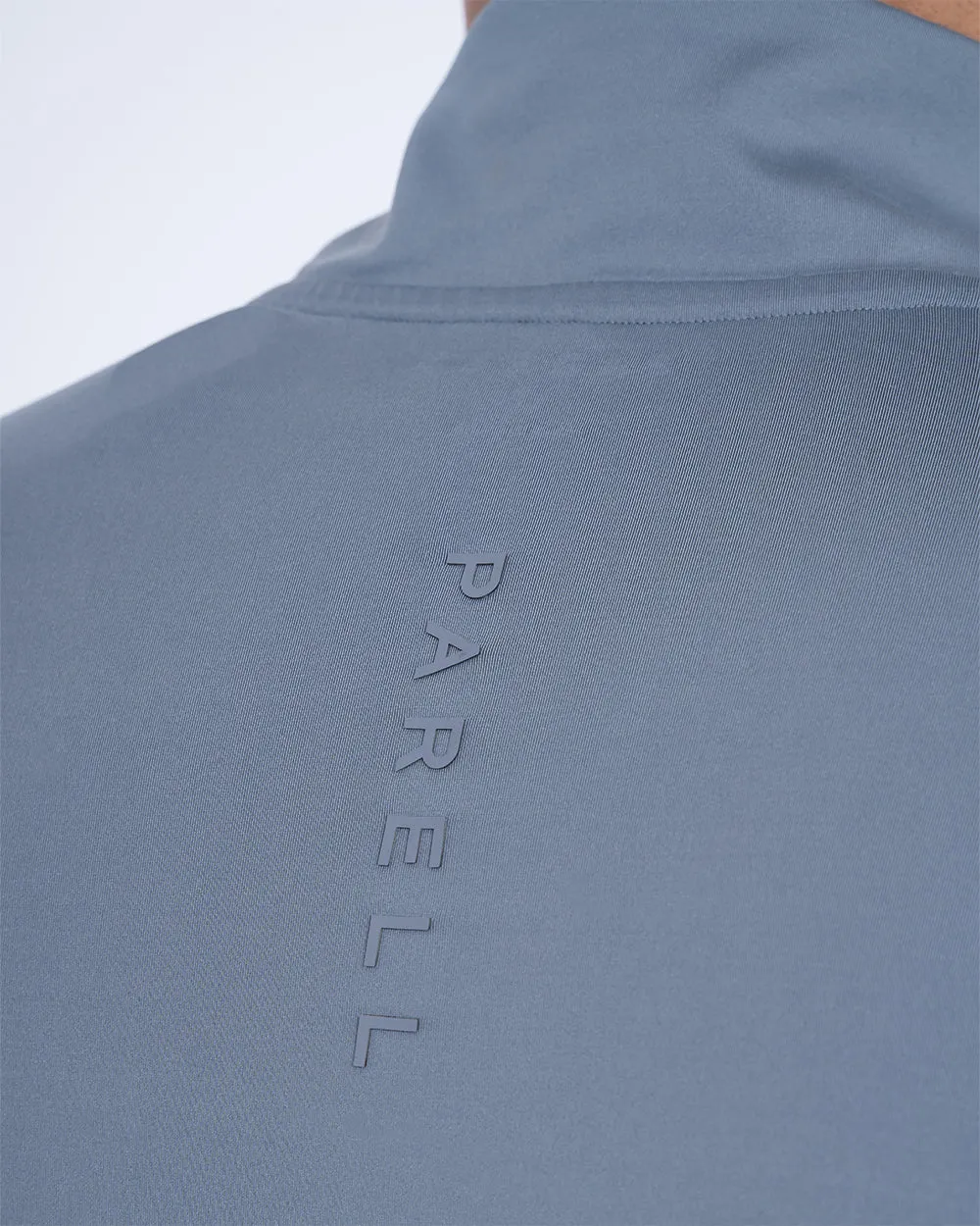 Parell Evolve Tall Quarter Zip Training Top (titanium blue) chic edge