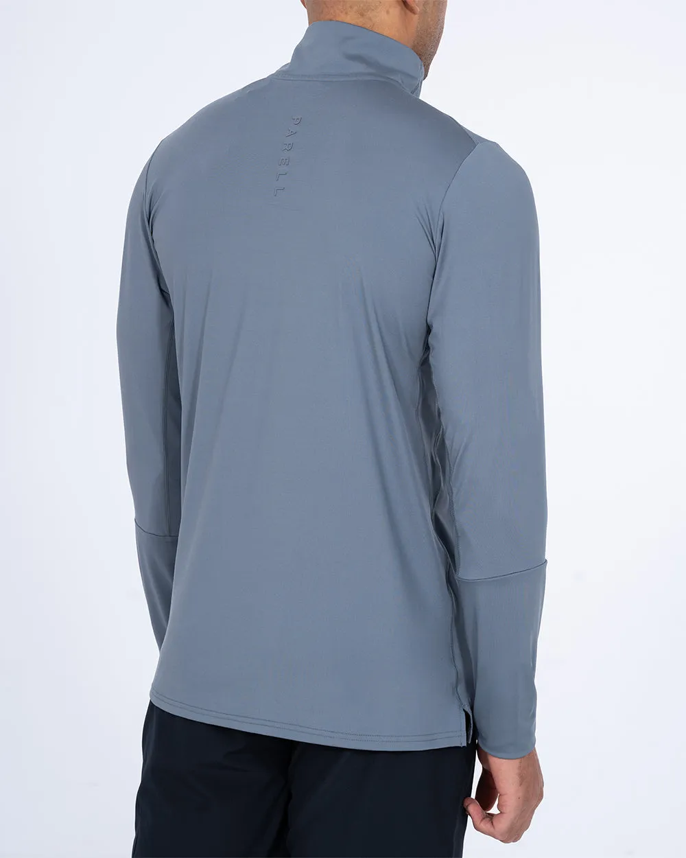 Parell Evolve Tall Quarter Zip Training Top (titanium blue) classic tone