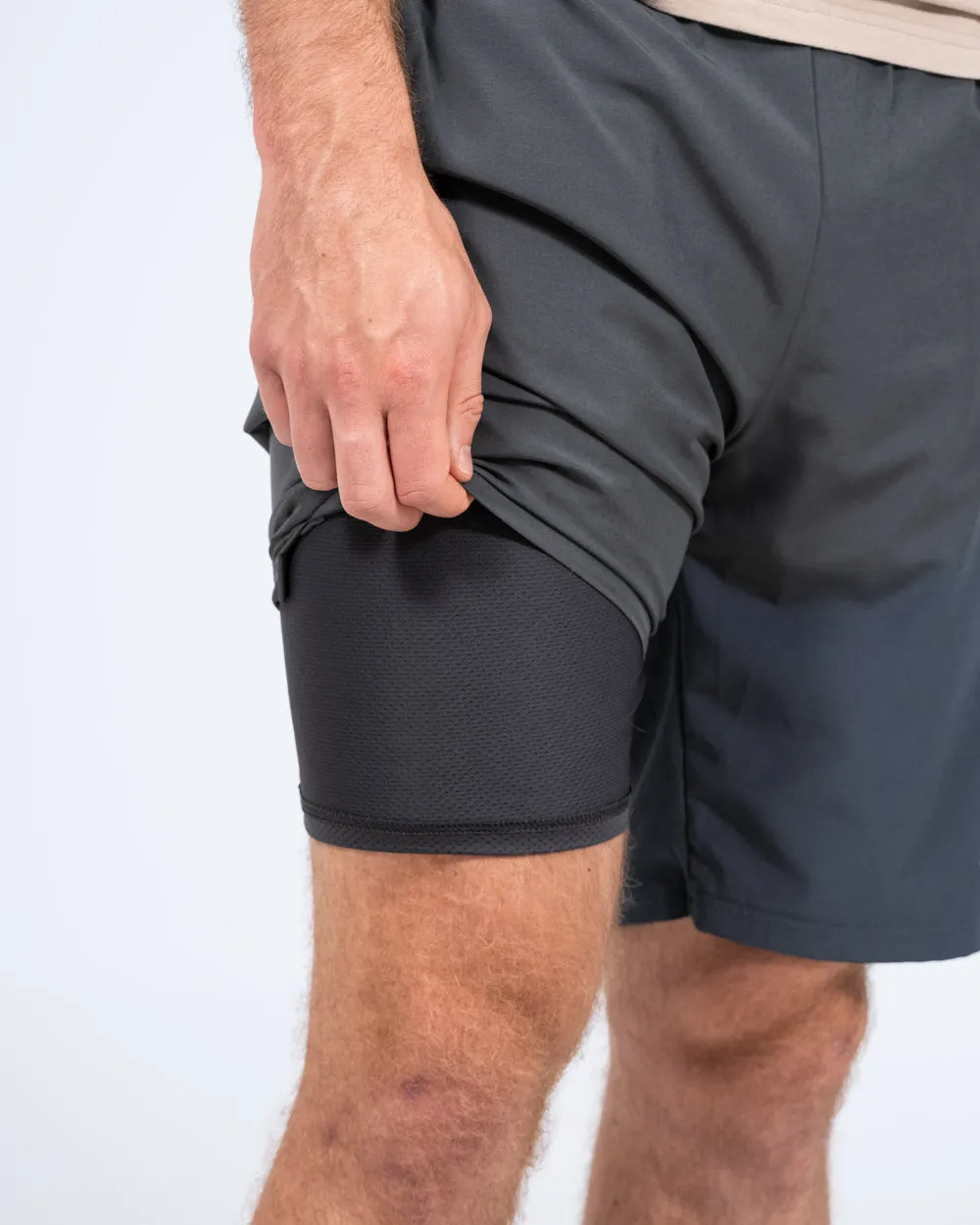 Parell Evolve Tall Training Shorts (grey) multi purpose