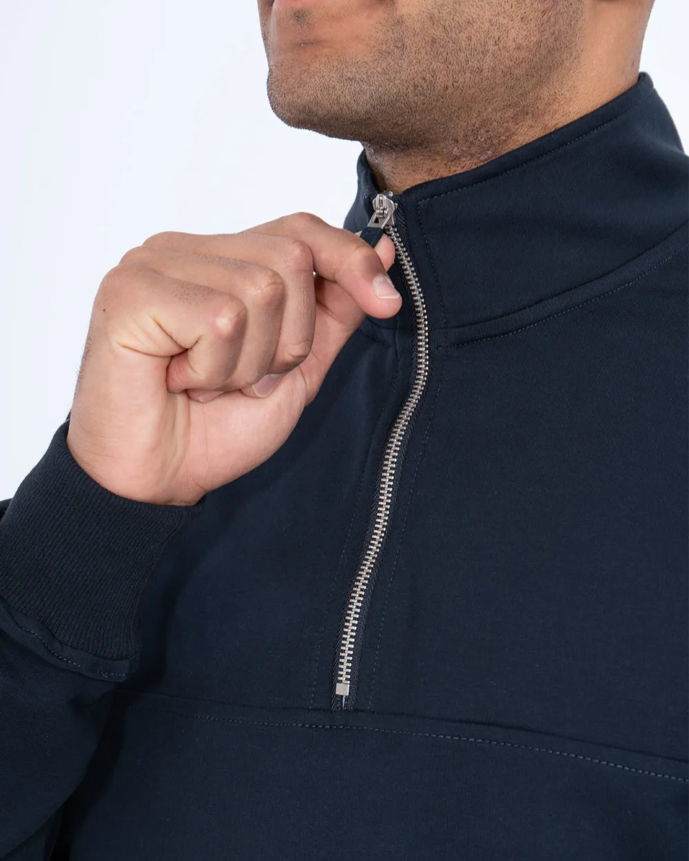 Parell Forge Tall Quarter Zip Training Top (navy) travel layer