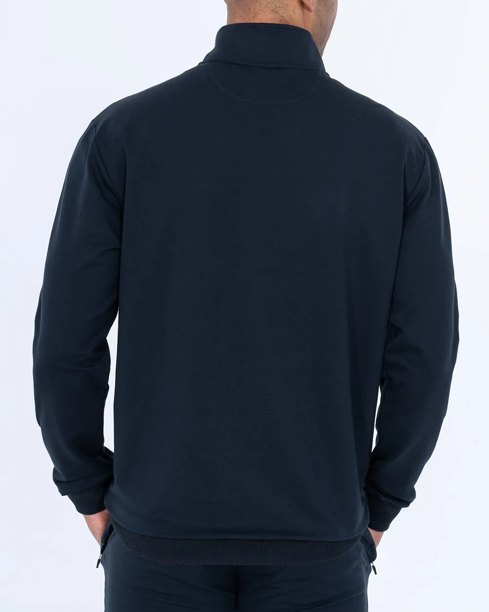 Parell Forge Tall Quarter Zip Training Top (navy) comfy edge