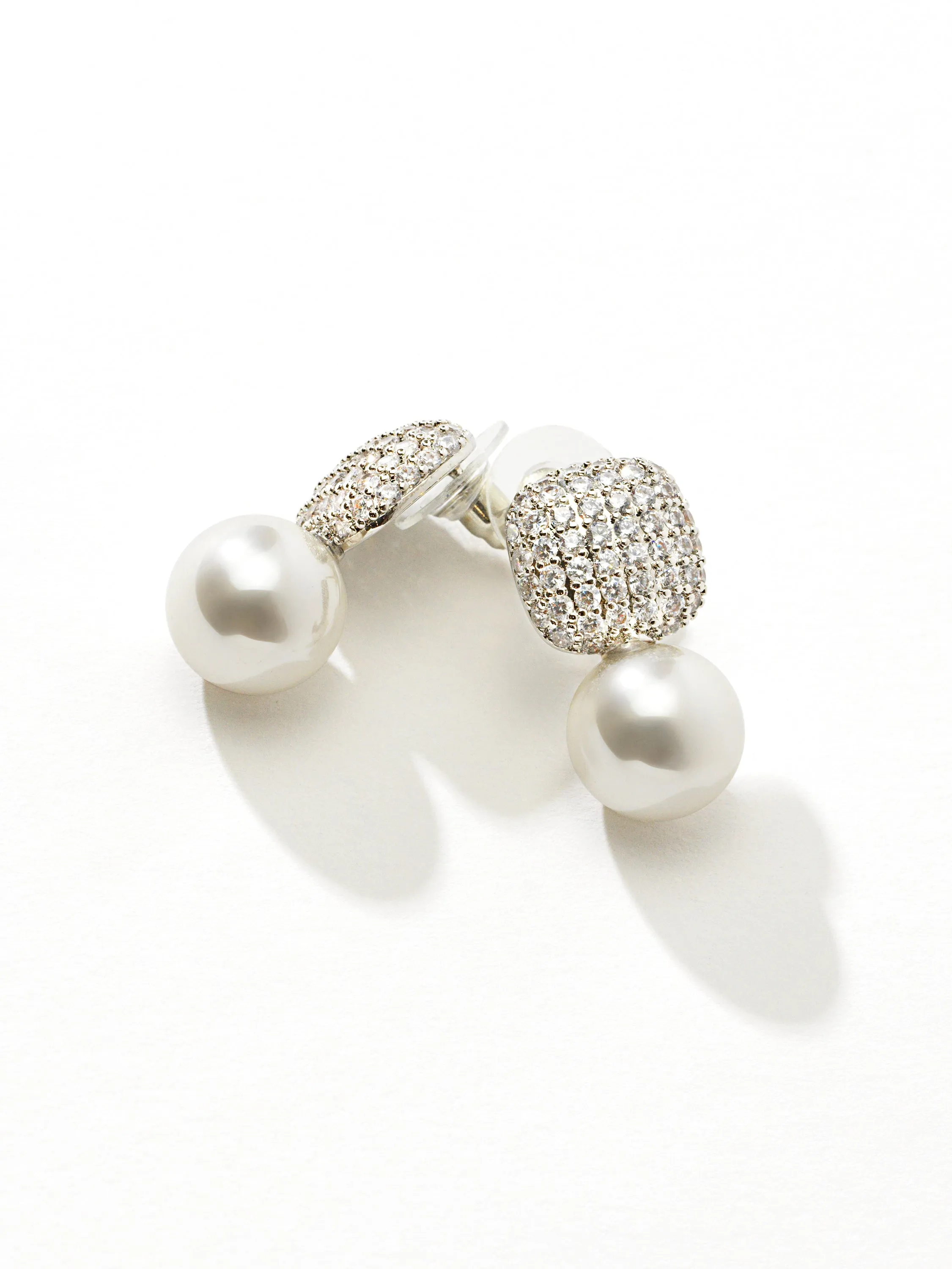 Pave With Pearl Drop Earrings weekend getaway