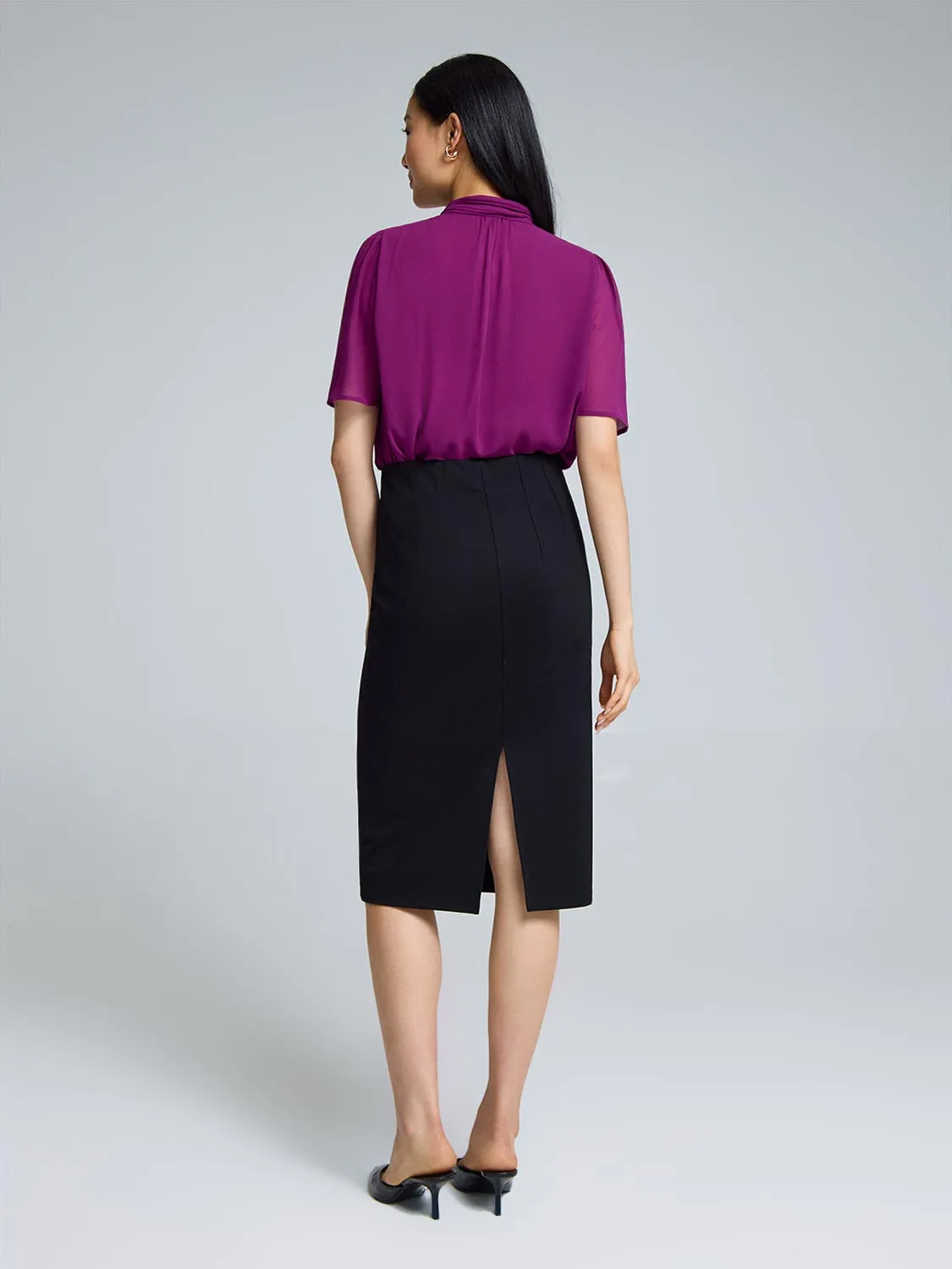 Pencil Skirt With Corset Waist classic pick
