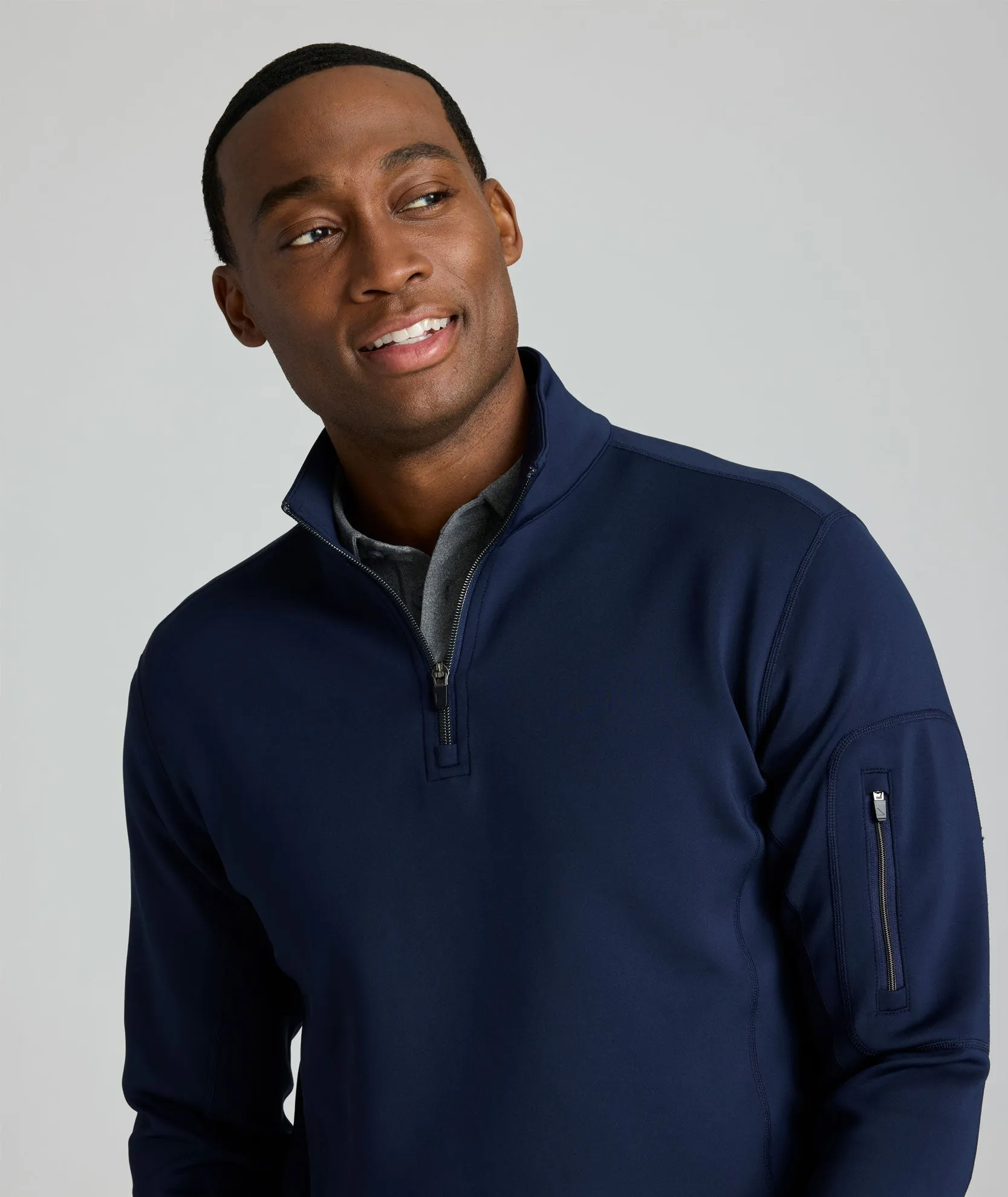 Performance Quarter-Zip texture base