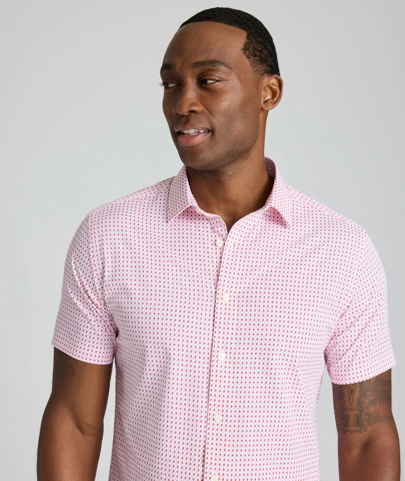 Performance Short-Sleeve Shirt Neat Touch