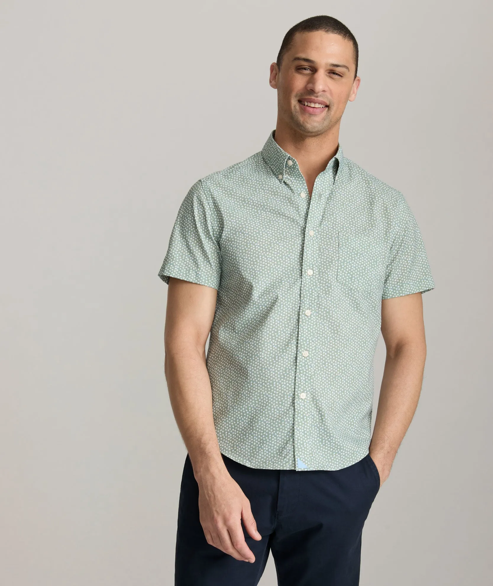 Performance Short-Sleeve Shirt With Pocket Smart Edge