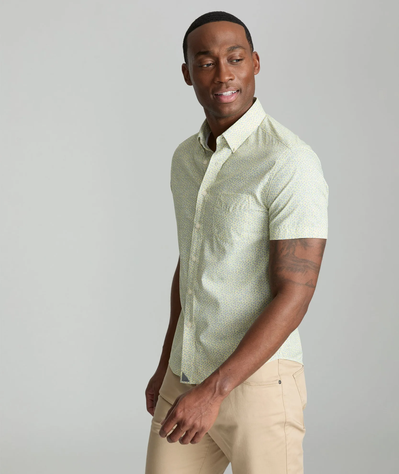 Performance Short-Sleeve Shirt With Pocket Clean Comfort