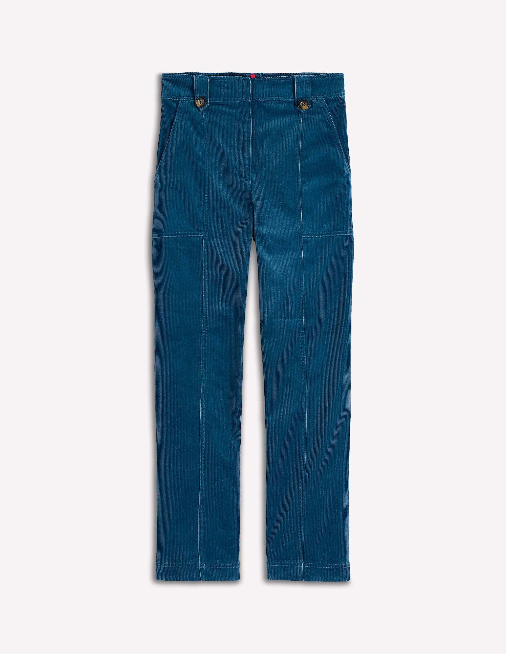 Pimlico Cord Trousers-Indigo Blue bold logo