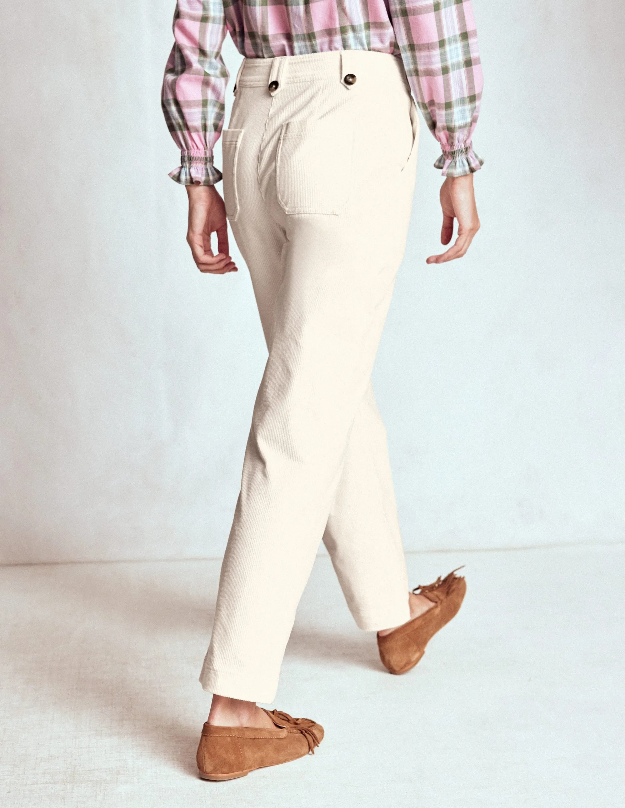 Pimlico Cord Trousers-Ivory multi season