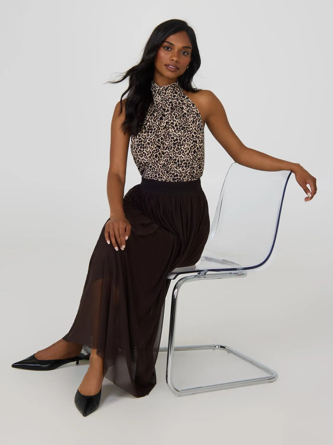 Pleated Mesh Skirt urban energy