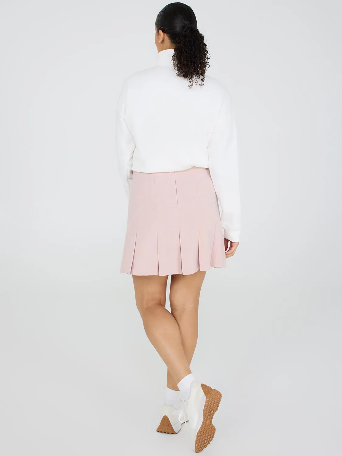 Pleated Mini Skirt skin soft
