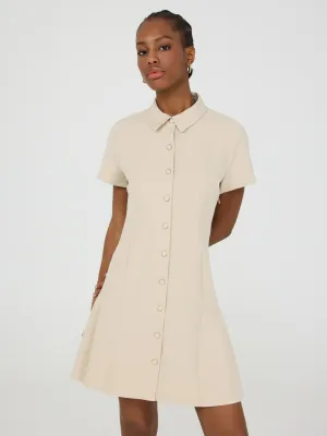 Pleated Shirt Dress weekend casual