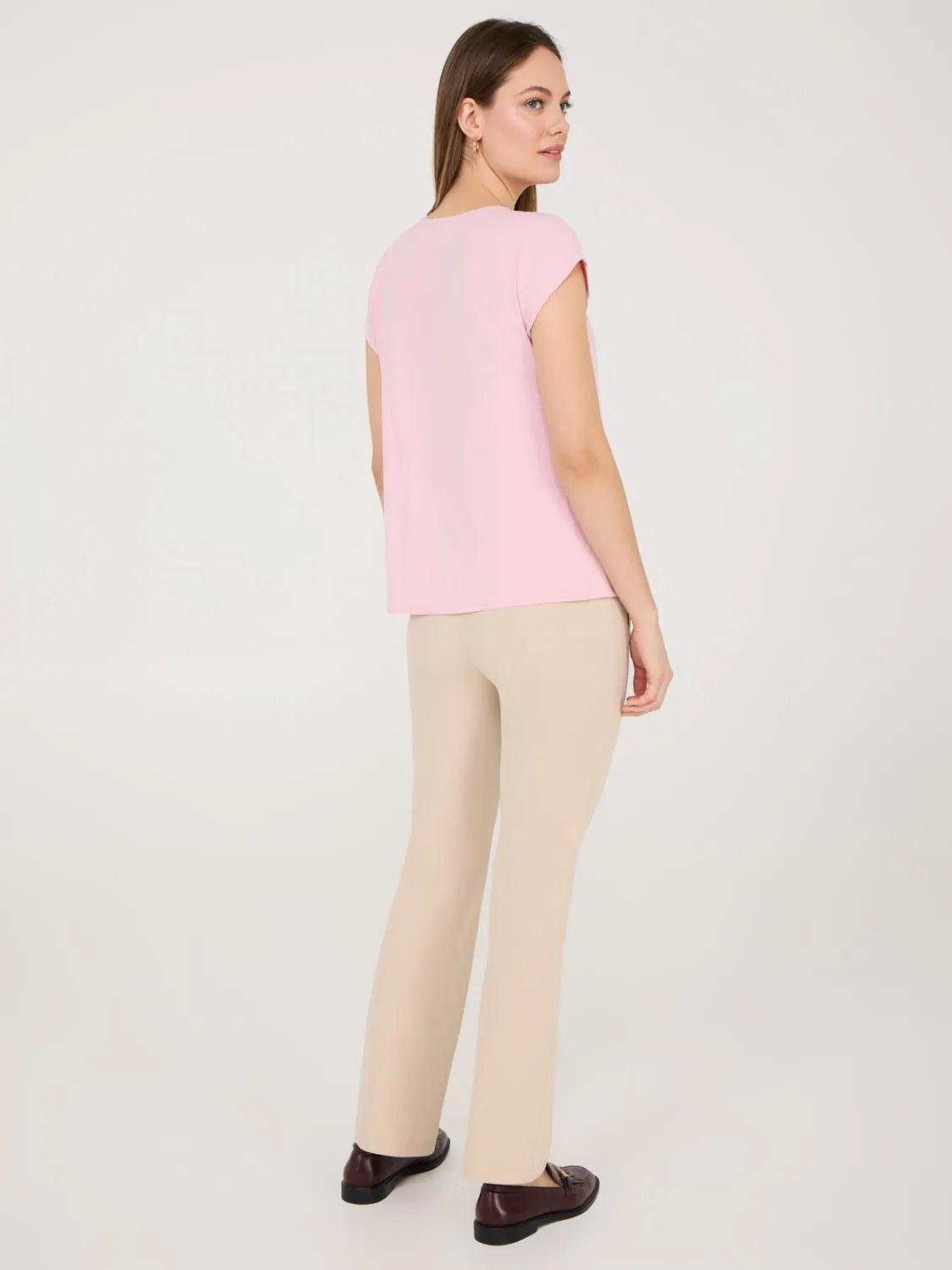 Pleated Top With Bar Detail Stay Simple