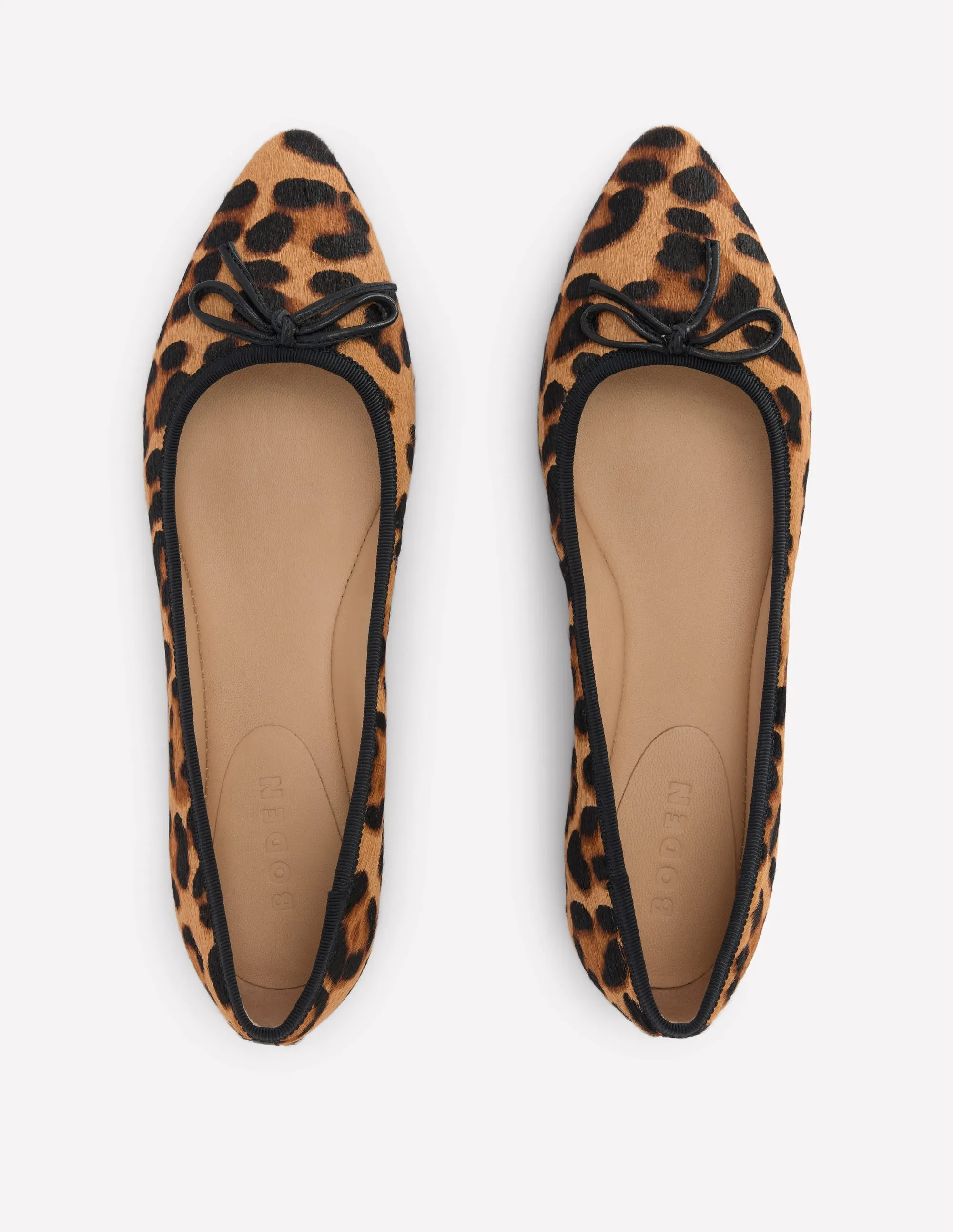 Point Ballet Flat-Classic Leopard elastic upper