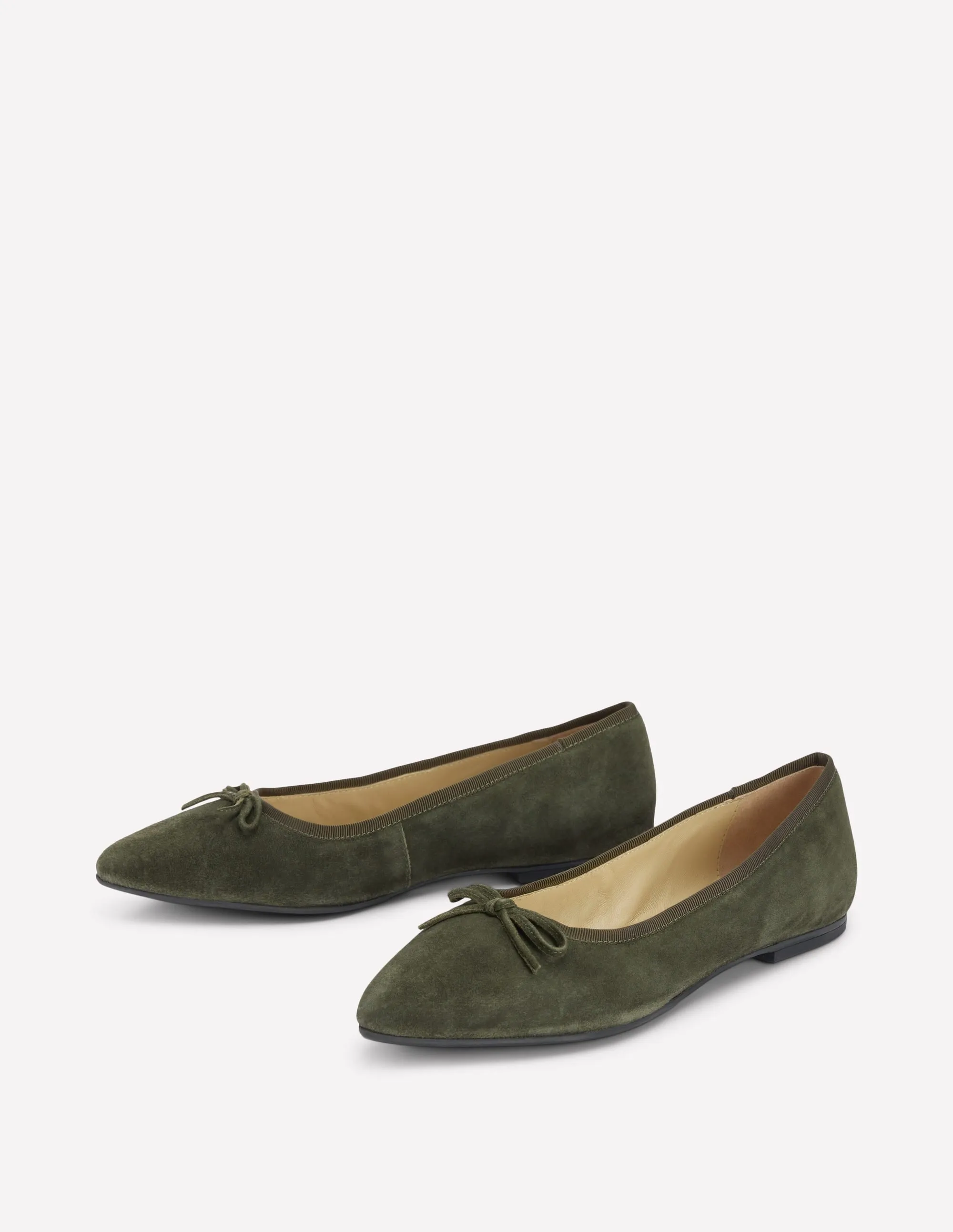 Point Ballet Flat-Dark Moss trendy elements