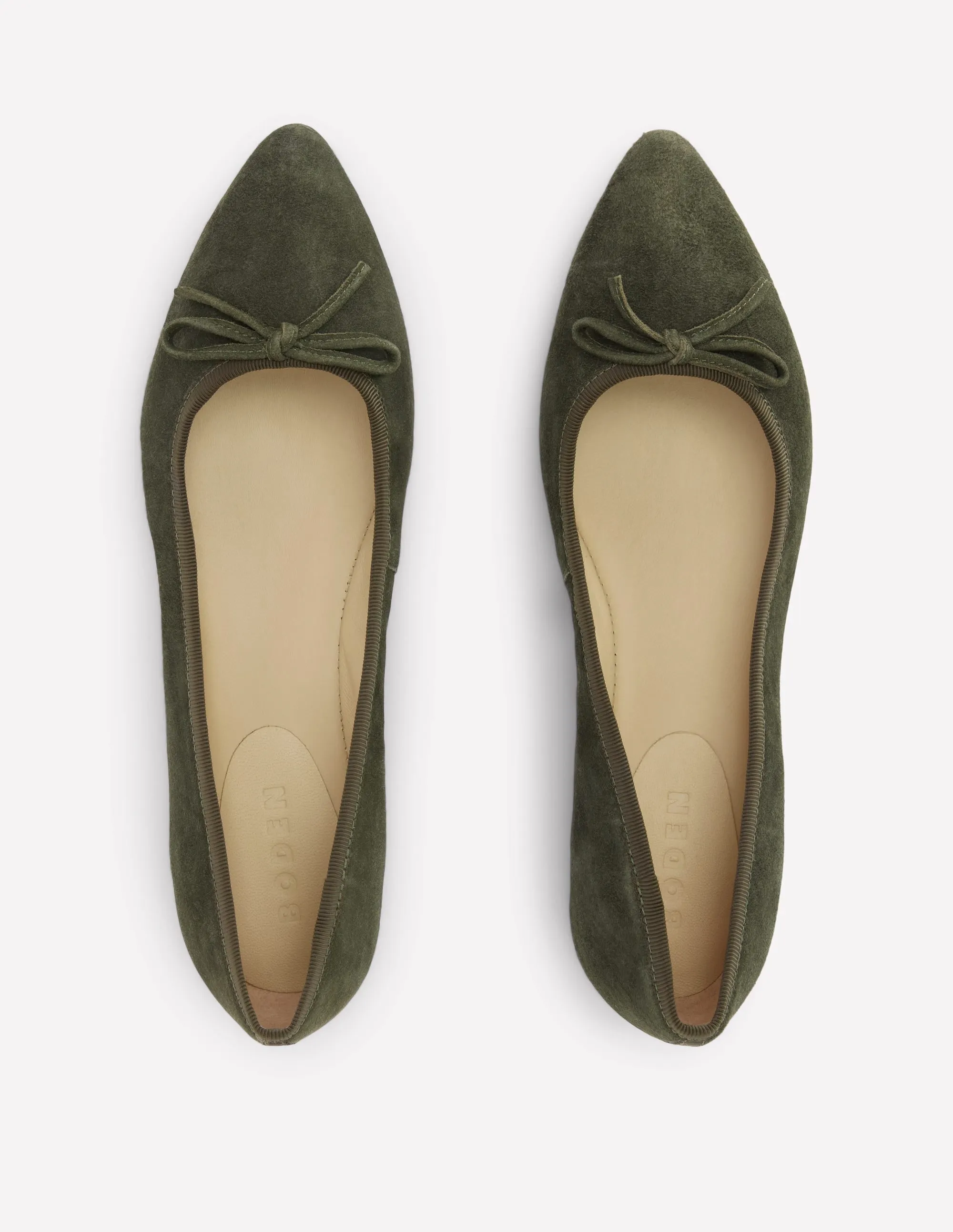 Point Ballet Flat-Dark Moss multi function