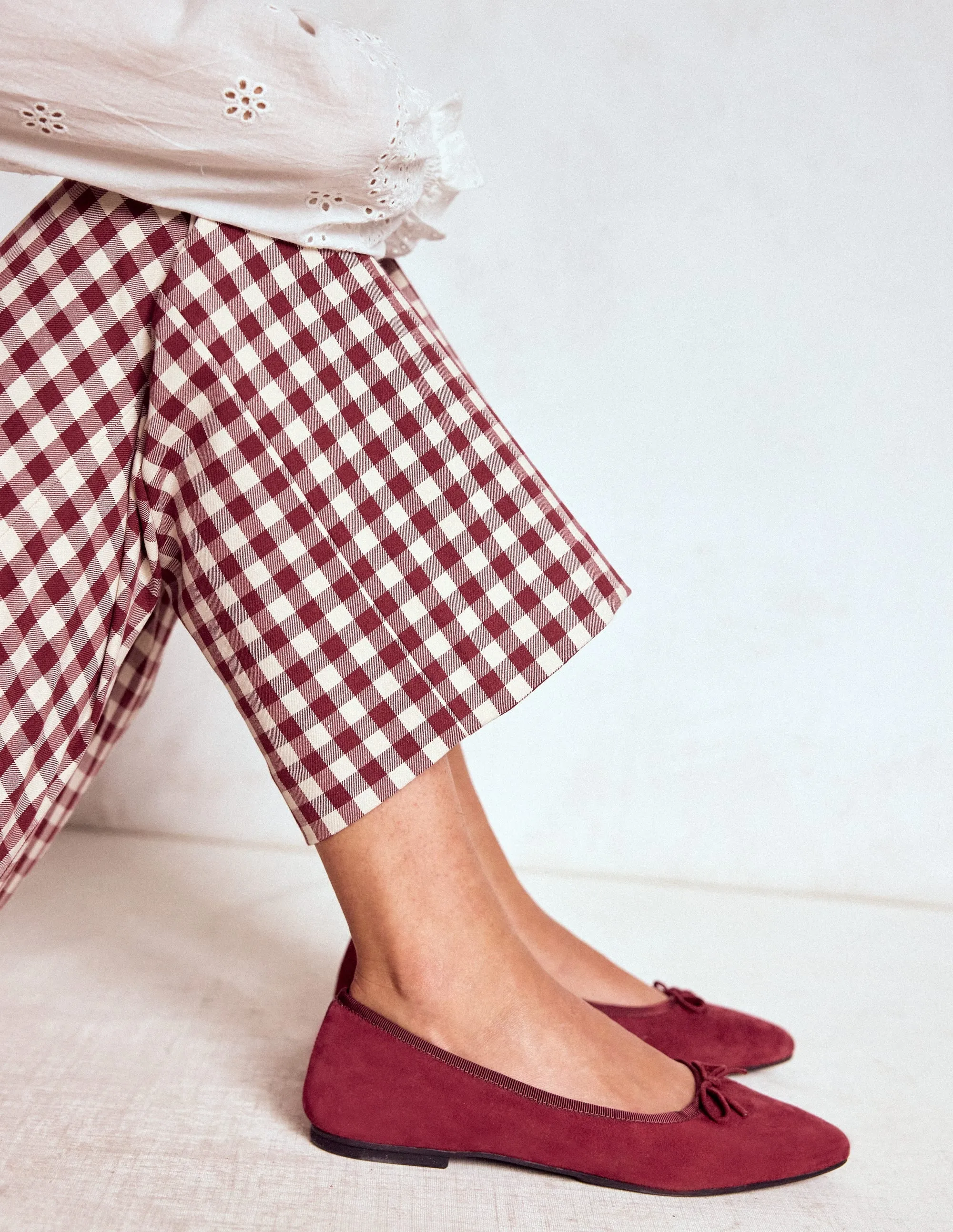 Point Ballet Flat-Oxblood multi scene